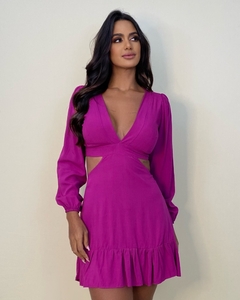 Vestido Cláudia - Fúcsia - comprar online