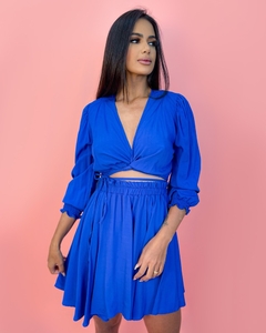 Saia Jaqueline - Azul Royal