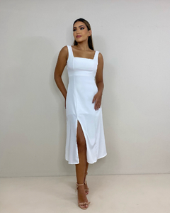 Vestido Roberta - Branco - Closet RC Atacado