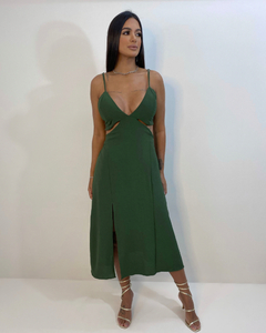 Vestido Kelly - Verde Militar - Closet RC Atacado