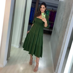 Vestido Juliana - Verde Militar