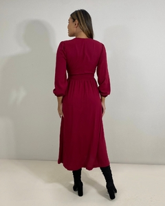Vestido Clara - Marsala - Closet RC Atacado