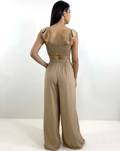 Conjunto Pantalona Samira - Nude - Closet RC Atacado