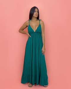 Vestido Valentina Longo - Verde Amazônia