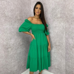 Vestido Juliana - Verde Bandeira
