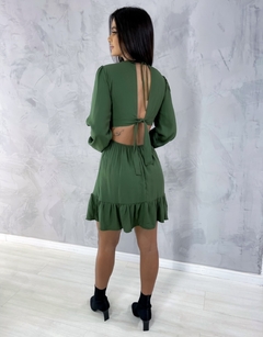 Vestido Cláudia - Verde Militar na internet