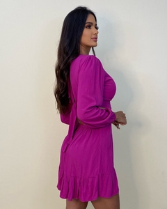 Vestido Cláudia - Fúcsia na internet