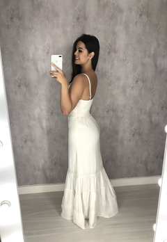 Vestido Jéssica Longo - Offwhite - comprar online