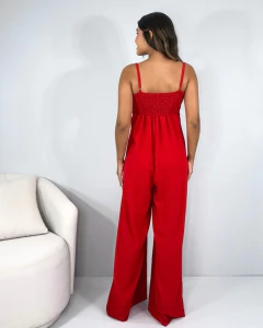 Macacão Carminha - Vermelho - Closet RC Atacado