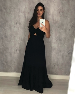 Vestido Jéssica Longo - Preto