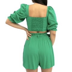 Conjunto Top Short Paloma - Verde Bandeira - loja online