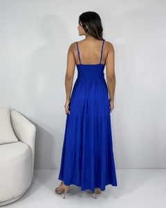 Vestido Helô - Azul Royal - Closet RC Atacado