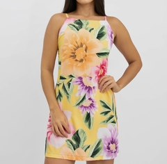 Vestido Pauline - Floral Exclusivo Amarelo - Closet RC Atacado
