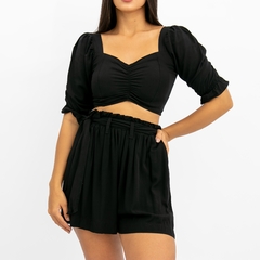Conjunto Top Short Paloma - Preto - loja online