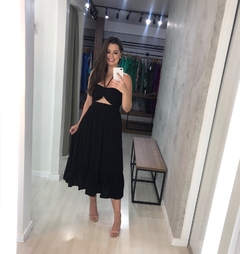 Saia Maria Eduarda - Preto - comprar online