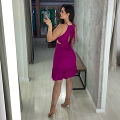 Vestido Estefane Curto - Fúcsia - comprar online