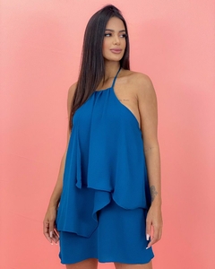 Vestido Tiffany - Azul Petróleo na internet