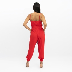 Macacão Cristina - Vermelho - Closet RC Atacado