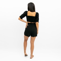 Conjunto Top Short Paloma - Preto na internet