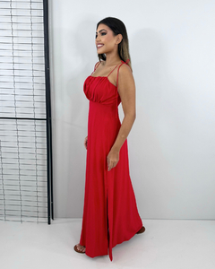 Vestido Drica Longo - Vermelho - Closet RC Atacado