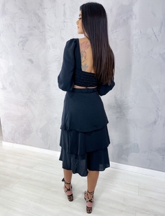 Cropped Olga em Duna - Preto - comprar online