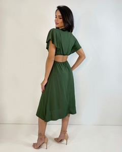 Vestido Ariane - Verde Militar - Closet RC Atacado