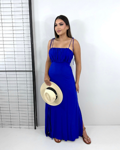 Vestido Drica Longo - Azul Royal na internet