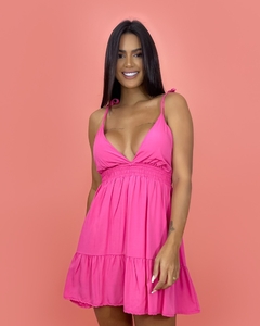 Vestido Valentina - Rosa Chiclete