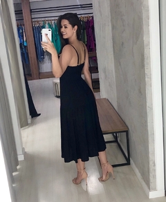 Vestido Jéssica Midi - Preto na internet