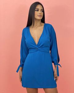 Vestido Marília - Azul Petróleo na internet