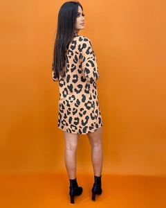 Vestido Fabíola - Animal Print Marrom na internet