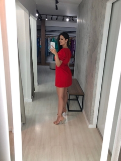 Imagem do Vestido Érica Manga Princesa - Vermelho