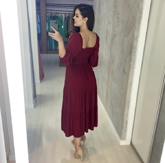 Vestido Juliana - Bordô na internet