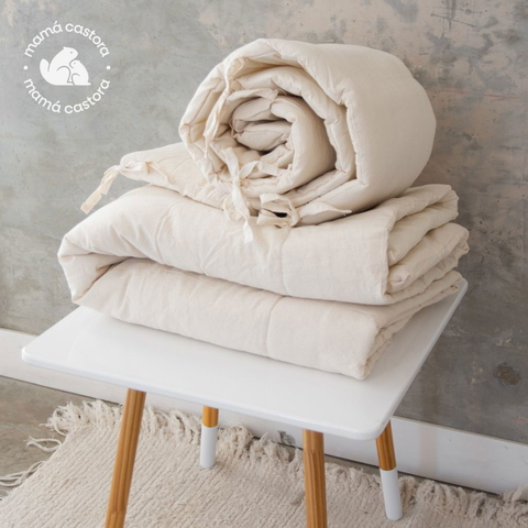 Pack de Acolchado con Chichonera en Tusor - Funcional