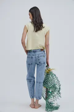 JEAN RECTO CROP MATIRA - comprar online