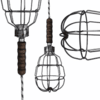 Lampara Tipo Taller Con Jaula Alambre Estilo Industrial - Finisterre Home