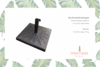 Base sombrilla cuadrada 19k - comprar online