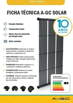CLIMATIZADOR DE PISCINA SOLAR AG-C