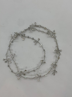 Toara Delicada Extra Larga silver - Novias Romina Albizu