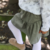 Pollera corderoy fruncida - comprar online
