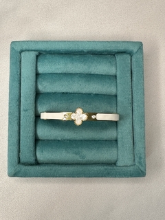 Bracelete Rígido Inspiração Virginia Aço Inox Dourado - comprar online