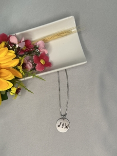 Colar Medalha G Personalizado Aço Inox - comprar online