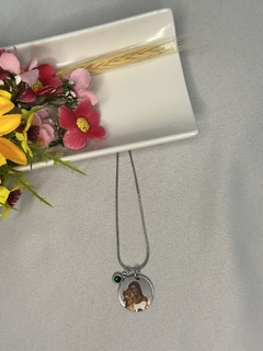 Colar Medalha G Personalizado Aço Inox na internet