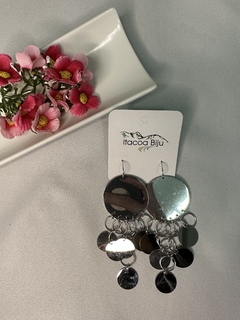 Máxi Brinco Medalhas Cigana Aço - comprar online