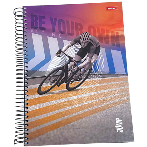 Caderno 10 matérias 200 folhas Jump