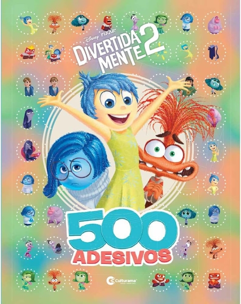 Livro com 500 Adesivos e desenhos pra colorir