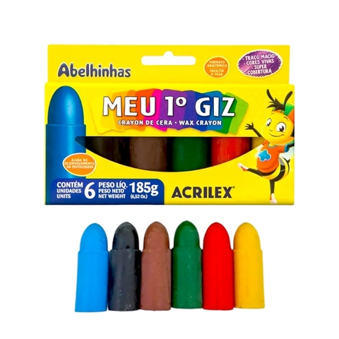 Giz de cera meu 1º giz Acrilex