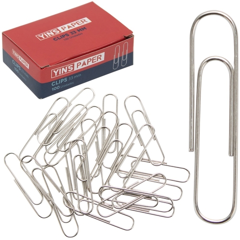 Caixa com 100 clips 33cm Yin's