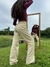 Calça Wide Leg Beth Areia