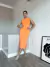 Imagem do Vestido Canelado Midi Summer Laranja